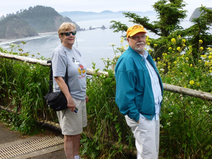 diane and dale at cape meares lighthouse